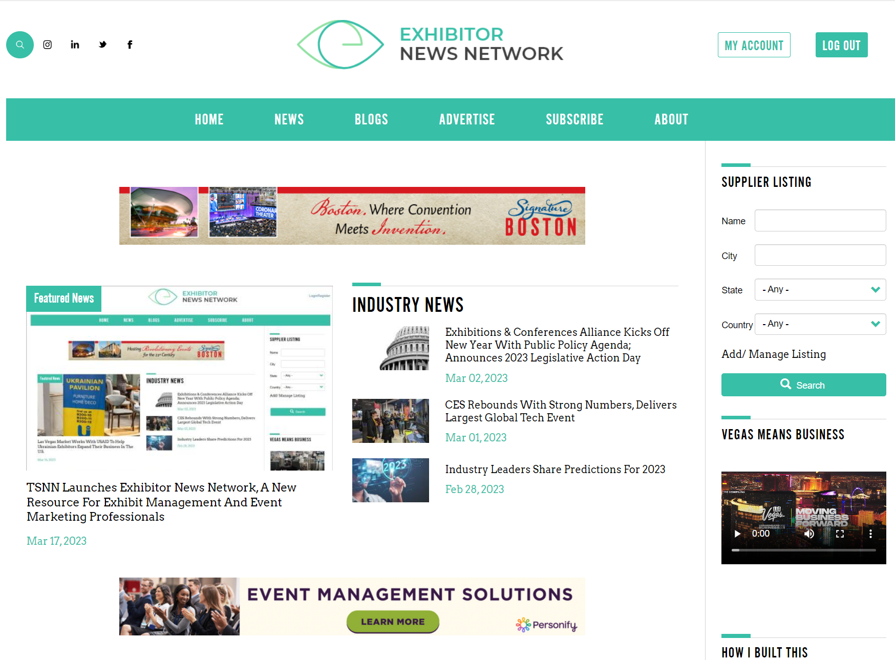 TSNN Launches Exhibitor News Network, A New Resource For Exhibit ...